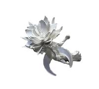 JTQYFI Bagues réglables polyvalentes élégantes avec motifs de fleurs de nuit Cereus en cuivre robustes Night Blooms Cereus bijoux élégants Blooms mode
