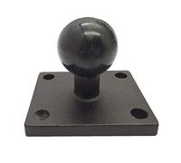 JTQYFI Base de montage carrée en aluminium avec boule de 2,54 cm pour support de tête de moto de la série Zumo