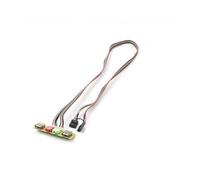 JTQYFI Câble d'extension USB-3 5 mm pour panneau avant, 3 microphones casque 5 mm, prise USB, sortie microphone, casque, carte mère, boîtier d'ordinateur, interface avant