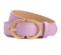 JTQYFI Ceinture pour femme pour le port quotidien Mode Boucle en métal Ceinture Boucle de stylo pour jeans Pantalon taille féminine Pantalon pour femme, lilas, taille unique