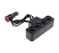 JTQYFI Chargeur de véhicule haute efficacité 120 W avec socle de voiture 4 en 1 répartiteur USB C & USB Un port pour voiture SUV Solution de charge