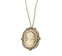 JTQYFI Collier avec pendentif statue flexible avec cristaux étincelants Bijoux en alliage élégant Accessoires faits à la main Bijoux en alliage sculpté vintage, taille unique, comme décrit