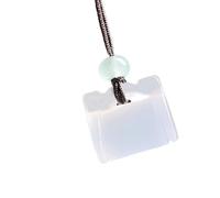 JTQYFI Collier unique en pierre de jade naturelle avec des designs ethniques traditionnels qui sont parfaits pour les événements culturels et les vêtements quotidiens