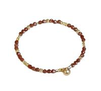 JTQYFI Élégant bracelet en pierre naturelle pour femme Bracelet élastique en perles de pierres précieuses Accessoires de chaîne de main quotidienne