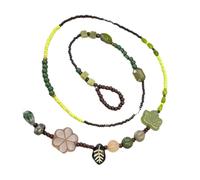 JTQYFI Élégant collier de perles fait à la main montre des styles de forêt rétro uniques qui conviennent aux tenues de mode assorties