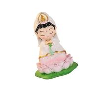 JTQYFI Figurines, statues, statues de Guan Yin, objets de collection, méditations bouddhistes, décorations, ornement décoratif pour voitures bouddhistes