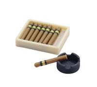 JTQYFI Handcrafts Cendrier miniature, figurine pour maison de poupée, modèle de bricolage, projet, accessoires d'exposition, accessoires pour maison de poupée