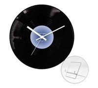 JTQYFI Horloge moderne en plaque noire et blanche de 30,5 cm
