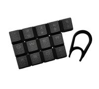JTQYFI Lot de 13 touches de clavier mécaniques ergonomiques avec rétroéclairage et surface texturée pour K70 RGBK70 K95 K90 K65 Contrôle amélioré des touches de jeu