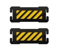 JTQYFI Lot de 2 écussons réfléchissants multifonctionnels - Écusson d'avertissement réfléchissant - Écusson de sécurité tactique Molle - Marquage réfléchissant