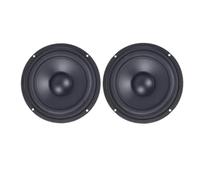 JTQYFI Lot de 2 haut-parleurs de 10,2 cm / 5,1 cm / 6,5 pouces / 6,5 pouces - Refroidisseur passif - Basses vibrantes - Avec accessoires de haut-parleur de basse