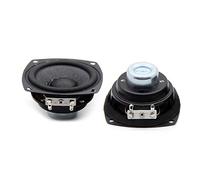 JTQYFI Lot de 2 haut-parleurs portables Full Range 66 mm 4 Ohm 25 W Amplificateur de son HiFi