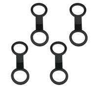 JTQYFI Lot de 4 sangles de tuba en silicone - Clip universel en plastique - Accessoire de plongée - Accessoire de plongée