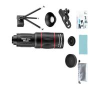 JTQYFI Objectif photographique 18/28/36/64X pour la plupart des smartphones, photos et enregistrements vidéo, télescope, téléphone portable, appareil photo