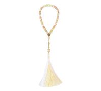 JTQYFI Perles de prière musulmanes avec des touches modernes, Yellow