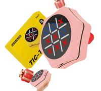 JTQYFI Plateau de jeu 5 en 1 facile à apprendre pour les enfants, y compris les Checkers Tic Toe pour des jeux amusants de développement cognitif