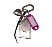 JTQYFI Porte-clés en forme de maison avec design en métal, léger pour un usage quotidien, excellent cadeau pour accrocher des clés pour les propriétaires de maisons, lilas, taille unique