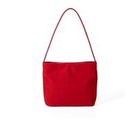 JTQYFI Sac à bandoulière en daim de grande capacité pour femme sous le bras avec sangle confortable pour le trajet quotidien au travail Grand sac de rangement en daim souple, rouge