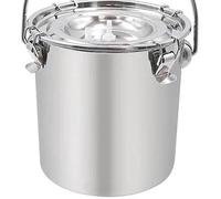 JTQYFI Seau de machine à traire professionnel 3 L/5 l, design en acier inoxydable pour bovins, moutons et chèvres, accessoire agricole