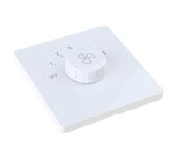 JTQYFI Sélecteur de vitesse du ventilateur de plafond de type 86 - Électronique - Vitesse de rotation du ventilateur mécanique - Interrupteur rotatif avec 5 interrupteurs de réglage - Montage mural