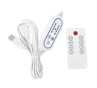 JTQYFI Télécommande USB universelle réglable 4 vitesses avec fonction de minuterie de 2 à 8 heures Interrupteur d'arrêt pour ventilateur LED Light 1 câble d'alimentation à distance PC
