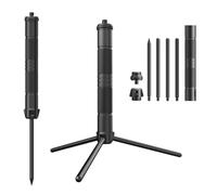 JTQYFI Trépied d'éclairage extérieur multi-usage Base de trépied réglable en alliage d'aluminium pour la randonnée et la photographie. Trépieds d'éclairage multi-usages