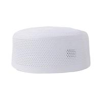 JTQYFI Tricot Hijab Chapeau de prière Turban Indien pour Adultes Coton Respirant Rond Arabie, Adoration Islamique Confortable, Blanc., XL