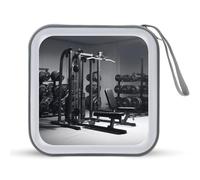 JTREHY Sac de rangement pour CD, équipement de gym, 40 feuilles, imprimé portable à fermeture éclair, étui CD DVD grande capacité pour voiture, maison, bureau, disque de jeux, musique audio,