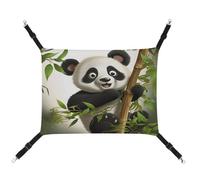 JTREWBV Hamac suspendu pour petit animal avec sangles réglables et crochets en métal Motif panda mignon