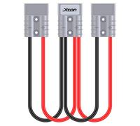 Jtron Câble de charge rapide voiture 30cm Connecteur 50A 600V 1 tour 2 Pour chariot élévateur, véhicule tout terrain, voiturette de golf