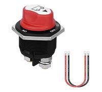 Jtron interrupteur de batterie 12 V 200a avec câble 6awg 50cm isolateur batterie on-off-out pour Marine Boat Caravan Car Vehicles