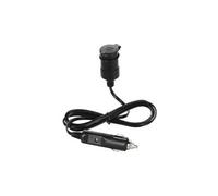 Jtron premium 12v allume-cigare rallonge noir de câble de rallonge, fondu avec couvercle, longueur: 2m