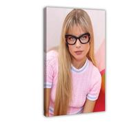 JTRWCQ Exclusive Art Young Beautiful Singer, Marina Reche, Poster sur toile portrait esthétique, décoration murale pour salon, chambre à coucher 20 x 30 cm
