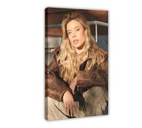 JTRWCQ Exclusive Art Young Beautiful Singer Marina Reche Poster sur toile portrait esthétique pour chambre à coucher, bureau, décoration de chambre, cadeau 60 x 90 cm