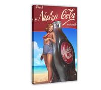 JTRWCQ Fallout Nuka Cola Poster sur toile classique pour décoration de chambre de garçon (50 x 75 cm)