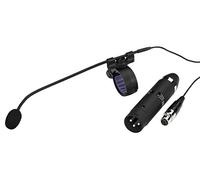 JTS CX-500F Microphone Miniature pour Instrument électret pour Picking Flûtes Instrument Amplificateur avec système de Montage sans Colle et boîte de Rangement Noir