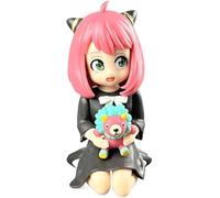 jtsgwop Anya Forger à genoux - Figurines d'action Anya assise - Cosplay - Statues d'anime en PVC - Collection de voiture - Décoration de bureau - Cadeau - 10,9 cm (A)