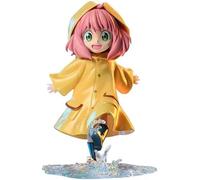 jtsgwop Anya Forger Figurine PVC Statue Anime Figures Raincoat Anya Figure Modèle Bureau Collection Ornement Cadeau 4,7 pouces