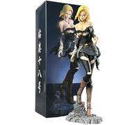 jtsgwop DBZ Android 18 Figurine Statue Anime Android 18 Lazuli Standing Pose Figure Two Head Cosplay PVC Collectible Model Statues 11,8"