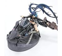 jtsgwop Figurine Anime Girl 22 cm Black Rock Shooter Black Rock Artillery Moto Ver avec accessoires Belle fille en PVC Personnages Modèle d'action Figurine de collection Poupée Jouets Ornement Cadeau