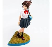 jtsgwop Figurine Anime Girl en édition limitée, figurine Tachibana Taki Miyamizu Mitsuha Collection Model Toy Doll Cadeau pour petit ami Petite amie Ornement Statue Cadeau d'anniversaire