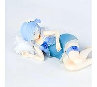 jtsgwop Figurine Anime Girl Version Deluxe Anime japonais Re: Life in A Different World to Zero Rem Sleeping Position Beautiful Girl Ver. Jouet pour adulte Ornement Cadeau Statue d'action Figurine
