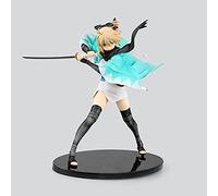 jtsgwop JtsgwopEdition Anime Girl Figure Anime Stay Night Fate KOHA-ACE Saber Okita Souji Action Figure Ornement Poupée PVC Modèle Adulte Jouet Belle Fille Ornement Statue Cadeau d'anniversaire 27 cm