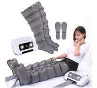 JTSMJQIE Pressotherapy Appareil de compression d'air 6 cavités pour drainage lymphatique des jambes Appareil de compression séquentielle pour une meilleure circulation et une récupération plus rapide