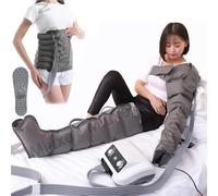 JTSMJQIE Pressotherapy Appareil de compression d'air 6 cavités pour drainage lymphatique des jambes Appareil de compression séquentielle pour une meilleure circulation et une récupération plus rapide
