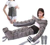 JTSMJQIE Pressotherapy Appareil de compression d'air 6 cavités pour drainage lymphatique des jambes Appareil de compression séquentielle pour une meilleure circulation et une récupération plus rapide