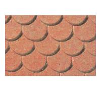 Jtt Scenery Products Plastic Pattern Sheets Scalloped Edge Tile 5mm