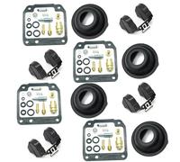 JTWMTY Kits de révision de carburateur Kit De Réparation De Carburateur pour Moto, 4 Pièces, pour Y&amaha XJ550 Maxim 1981-1983 XJ 500, Diaphragme De Carburateur À Flotteur