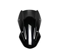JTWMTY Pare-Brise À Double Bulle pour Moto, Visière D'écran avec Support pour Kawasaki Z650 Z-650 2017 - 2023 Z650 Titulaires(3)