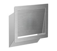 JTWWDM Couvercle de Poubelle Mural, Bac À Déchets Encastré avec Ouverture Latérale, Trappe en Acier Inoxydable 304 pour Porte D'Armoire, Salle de Bain Chambre Bureau,Argent,Style B